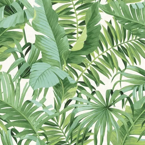 Self Adhesive Wallpaper Tropical Leaf - Green alternate view
