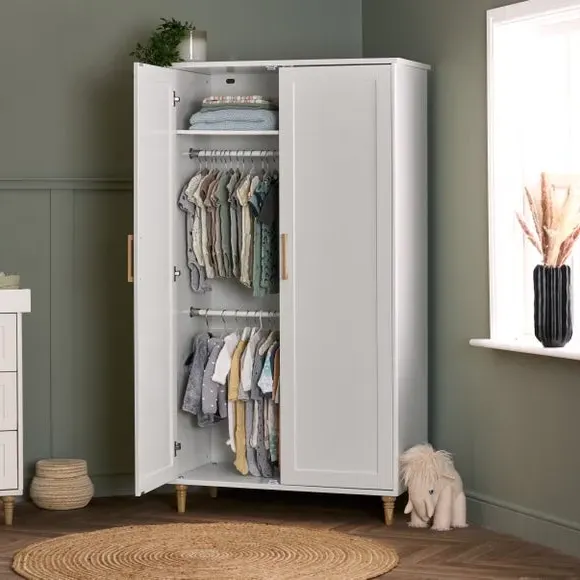 Orla Double Wardrobe - White alternate view