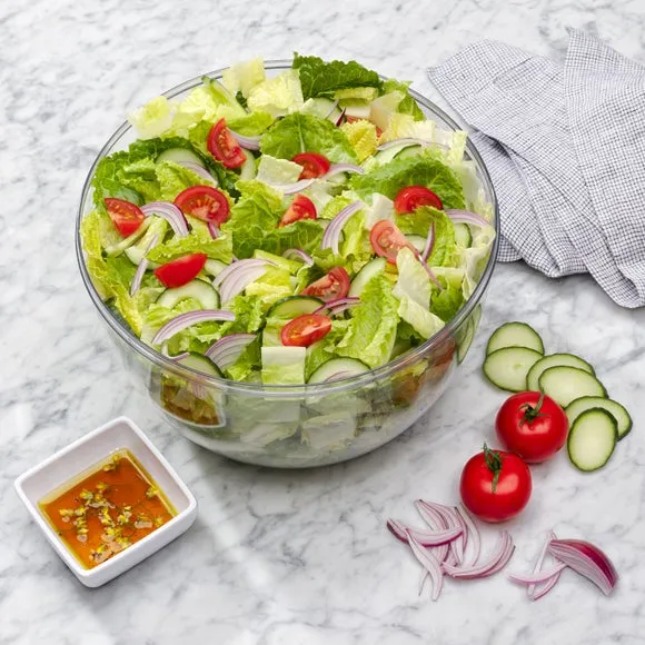 Salad Spinner with Brake Button - Clear alternate view