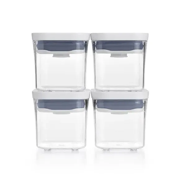 SoftWorks POP Mini Set of 4 Storage Containers - White alternate view