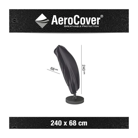 Aerocover Free Arm Parasol Cover - Grey alternate view