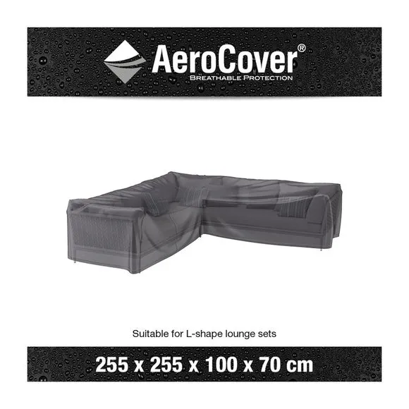 Aerocover L-Shape Lounge Set Cover - Grey alternate view