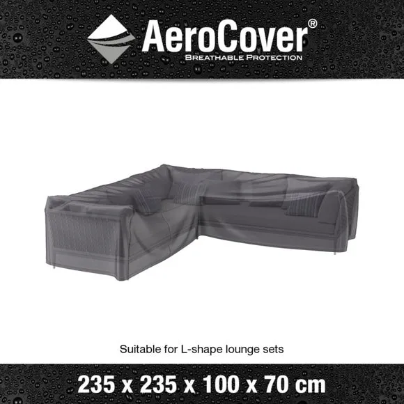 Aerocover L-Shaped Lounge Set Cover - Grey alternate view