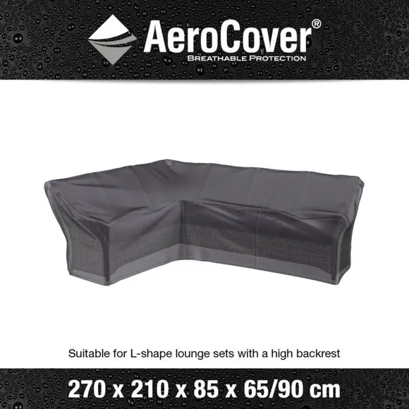 Aerocover Long Right Hand Lounge Set Cover - Grey alternate view