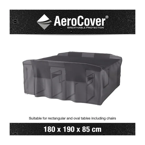 Aerocover Oblong Garden Set Cover - Grey alternate view