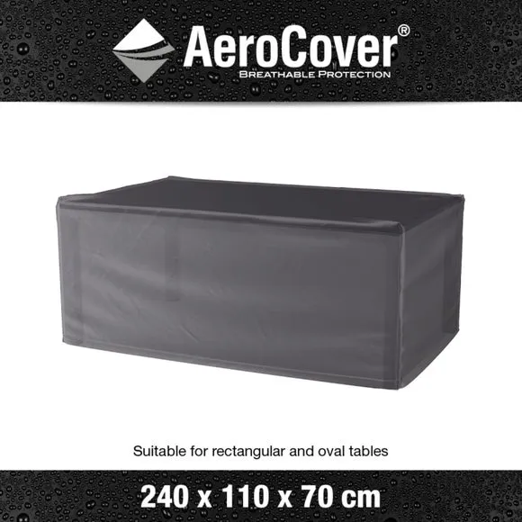 Aerocover Rectangle Table Cover - Grey alternate view