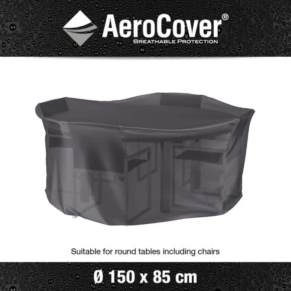 Aerocover Round Garden Set Cover - Grey alternate view