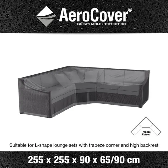 Aerocover Trapeze Corner Lounge Set Cover - Grey alternate view