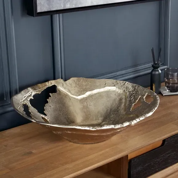 Cast Metal Decorative Bowl - Gold product