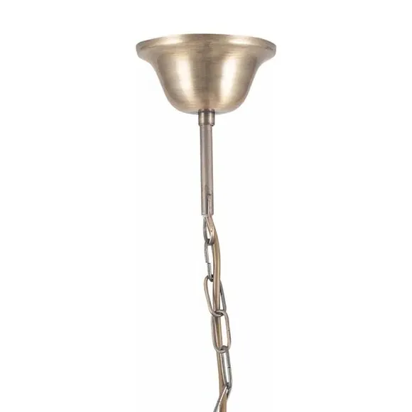 Metal Chain Ceiling Light - Antique Brass alternate view