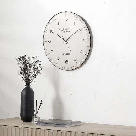 Dome Glass Wall Clock - Cream product