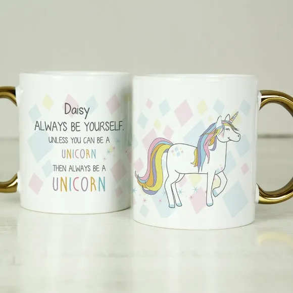 Always Be A Unicorn Personalised Mug - White, Ceramic alternate view