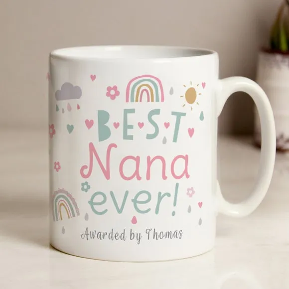 Best Ever Rainbows and Sunshine Personalised Mug - White, Ceramic product