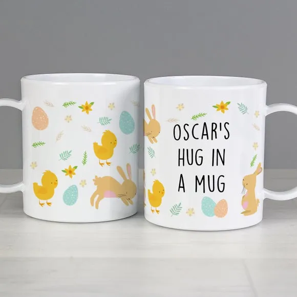 Easter Bunny Personalised Plastic Mug - White product