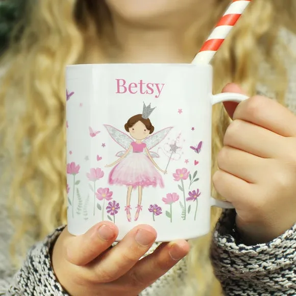 Fairy Princess Personalised Plastic Mug - White product