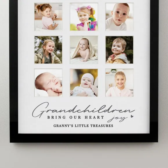 Grandchildren Multi Photo Frame - Black, Wood alternate view