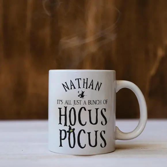 Halloween Hocus Pocus Personalised Mug - White alternate view