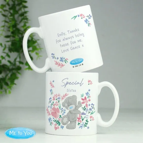 Me To You Floral Personalised Mug - White, Ceramic alternate view