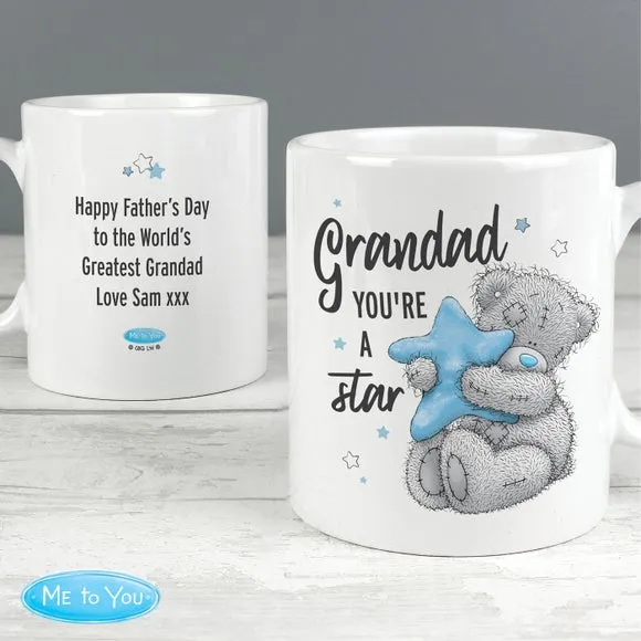 Me To You Grandad You're A Star Personalised Mug - White, Ceramic alternate view