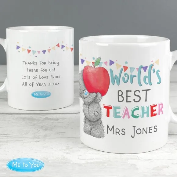 Me to You World's Best Teacher Personalised Mug - Ceramic product
