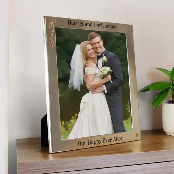 Mr and Mrs Personalised Photo Frame - Silver product