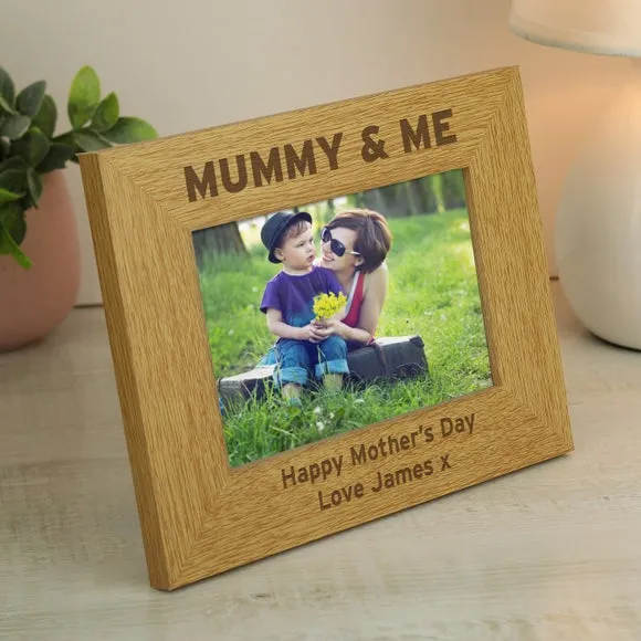 Mummy & Me Landscape Photo Frame - Natural, Oak Effect alternate view