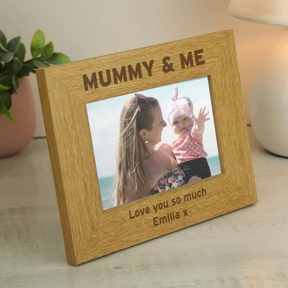 Mummy & Me Landscape Photo Frame - Natural, Oak Effect product