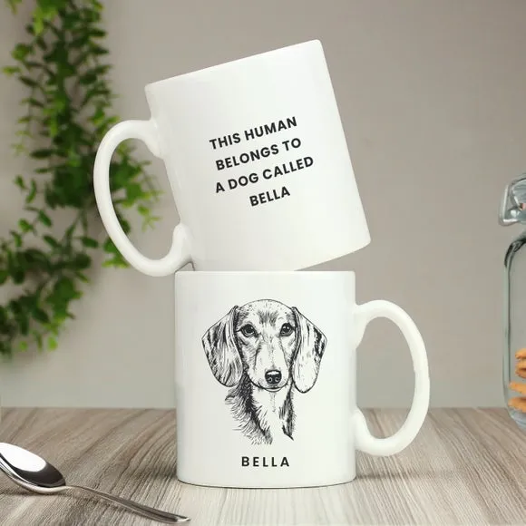 Personalised Dog Breed Mug - White product