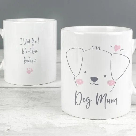 Personalised Dog Mum Mug - White, Ceramic alternate view