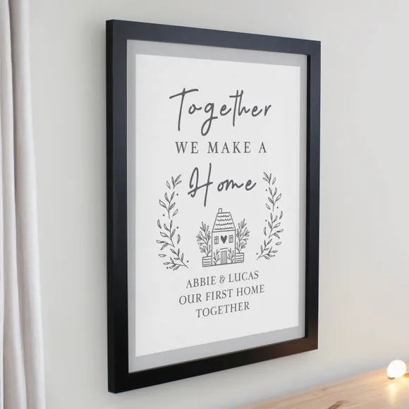 Personalised Memento Co. Home Poster Frame - Black alternate view