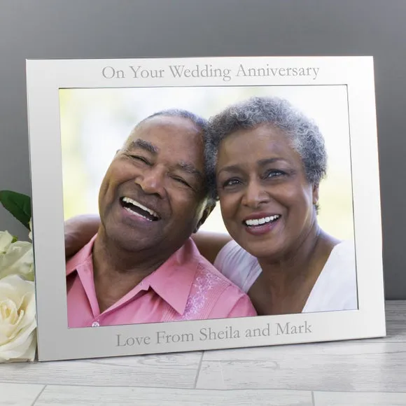 Personalised Memento Co. Landscape Photo Frame - Silver, Aluminium alternate view