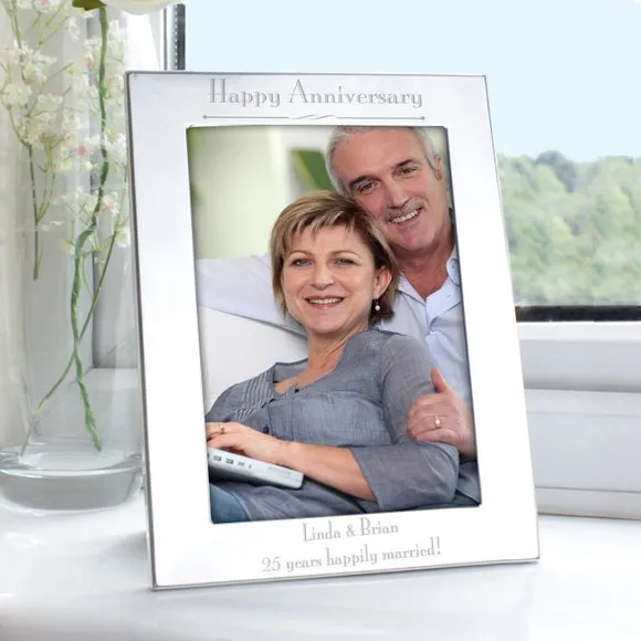 Personalised Memento Co. Portrait Photo Frame - Silver, Aluminium product