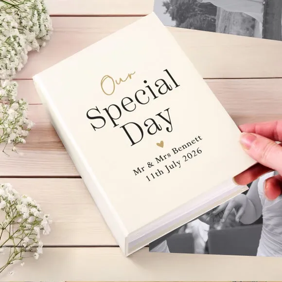 Personalised Memento Co. Special Day Photo Album - Black, Gold product