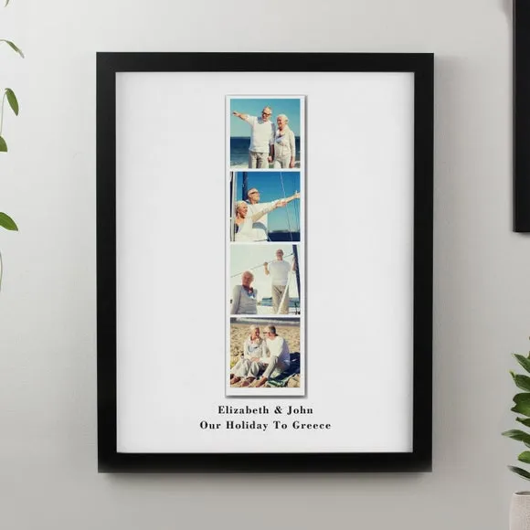 Personalised Photo Strip Poster Frame - Black product