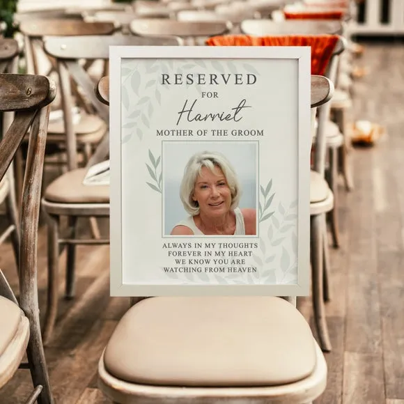 Reserved For Photo Poster Frame - White, Wood product