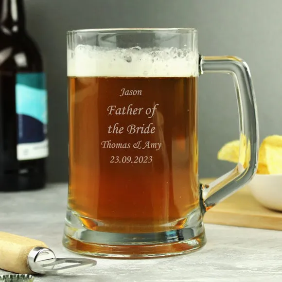 Stern Engraved Pint Tankard - Clear alternate view