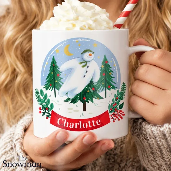 The Snowman Christmas Wishes Personalised Mug - Multicolor, Plastic alternate view