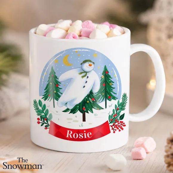 The Snowman Christmas Wishes Personalised Mug - Multicolor, Plastic product