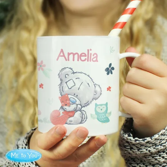 Tiny Tatty Teddy Woodland Animals Personalised Plastic Mug - Multicolor product