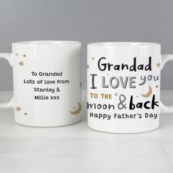 To the Moon and Back Personalised Mug - Multicolor, Ceramic alternate view