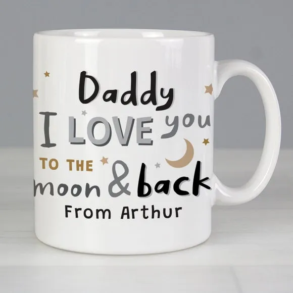 To the Moon and Back Personalised Mug - Multicolor, Ceramic product
