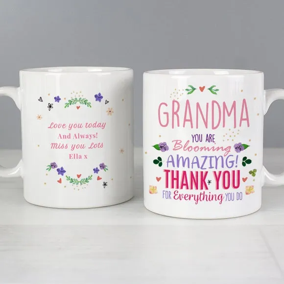 You Are Blooming Amazing Personalised Mug - White, Ceramic alternate view