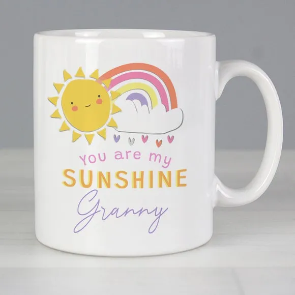 You Are My Sunshine Personalised Mug - White, Ceramic product