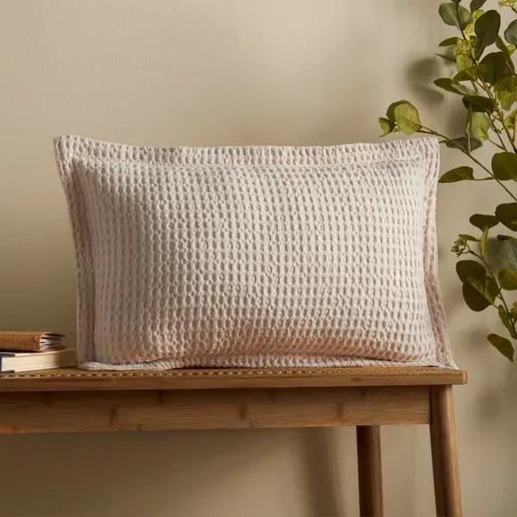 Jaipur Waffle Cushion - Natural, Cotton product