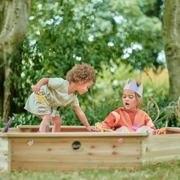 Plum Giant Wooden Sand Pit - Natural alternate view
