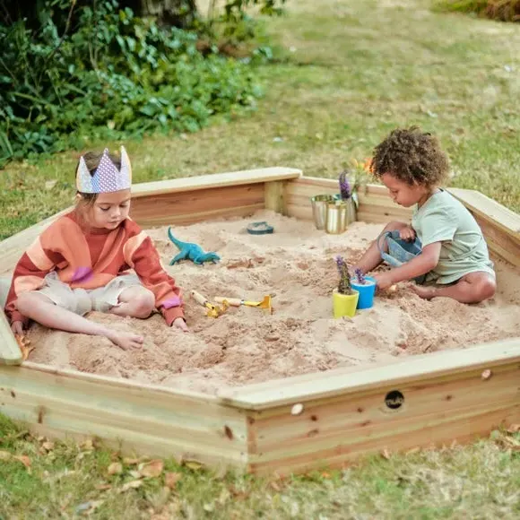 Plum Giant Wooden Sand Pit - Natural product