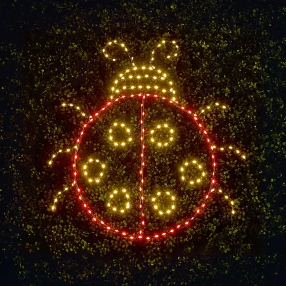 Ladybird Garden Motif Solar Light - Red product