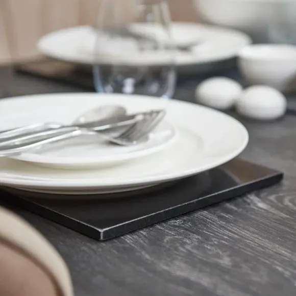 Creative Tops Set of 2 Granite Placemats - Black alternate view