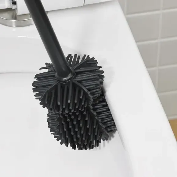 Pack of 3 Replacement Toilet Brush Heads - Graphite product