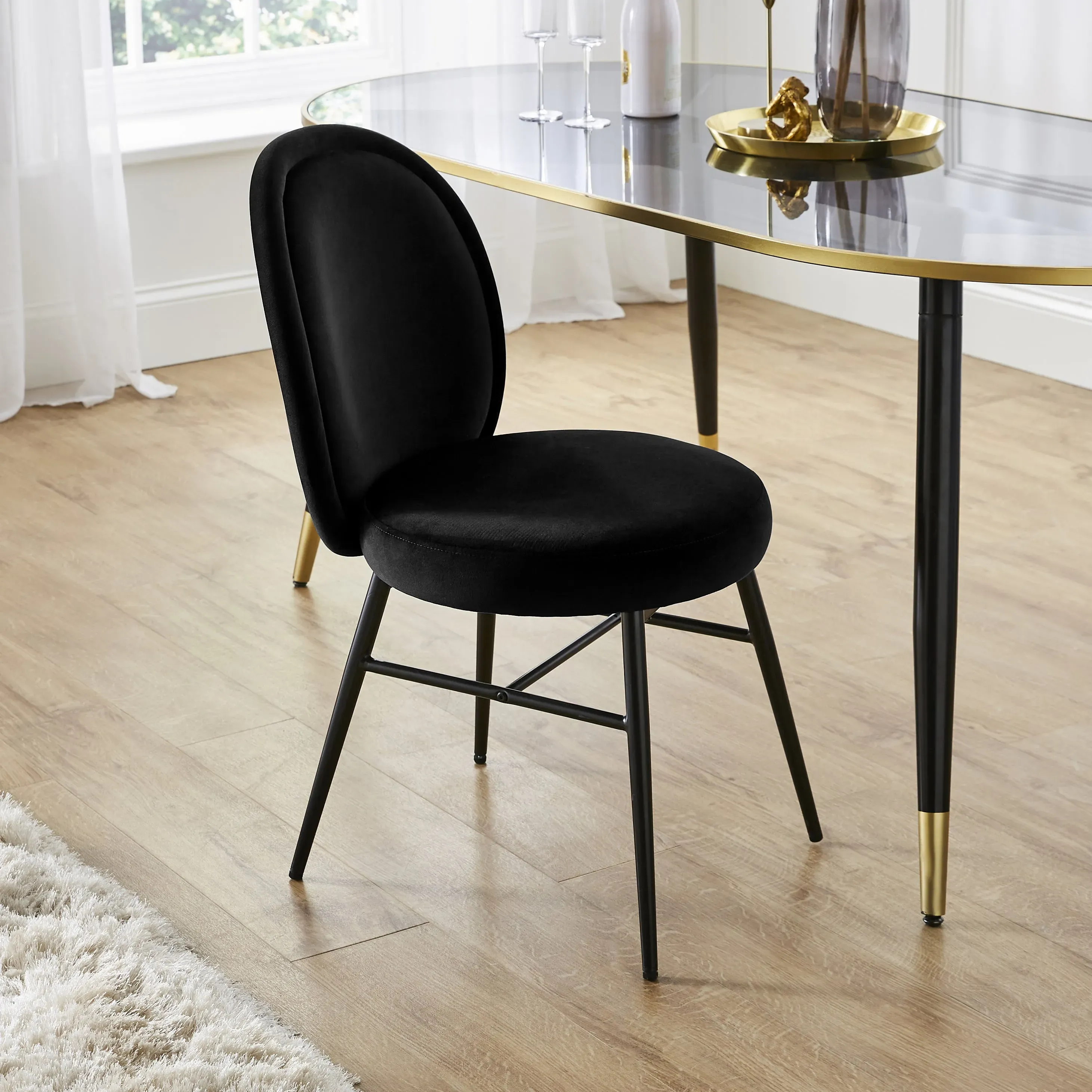 renata-dining-chair-velvet-black image